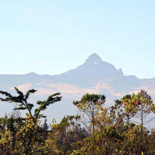 view of mt kenya from nanyuki