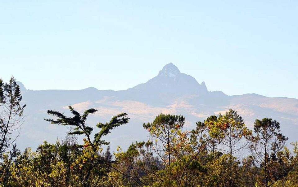 view of mt kenya from nanyuki
