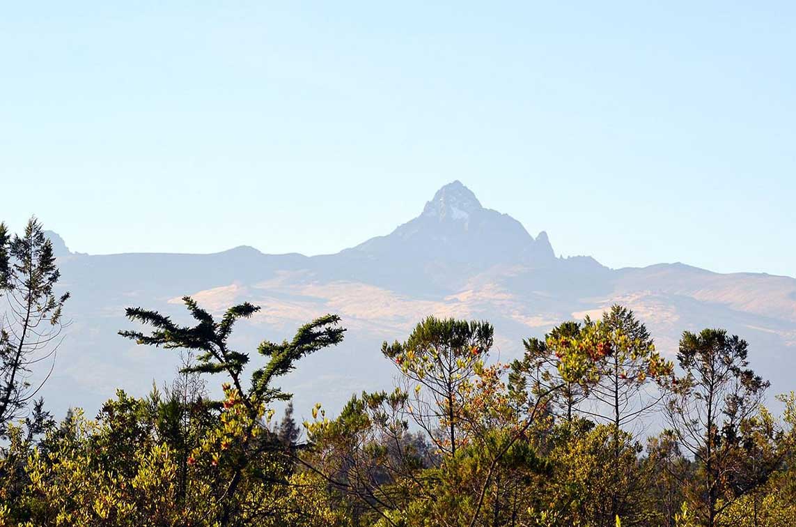 view of mt kenya from nanyuki